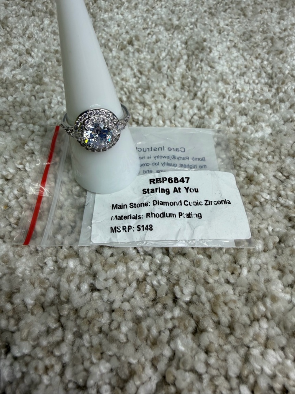 Bomb Party BP RBP6847 Staring At You Ring Size 8 NWOT